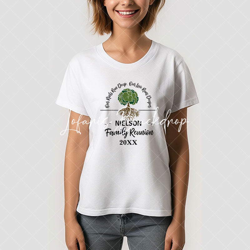 Lofaris Custom Family Reunion T-Shirt with Tree