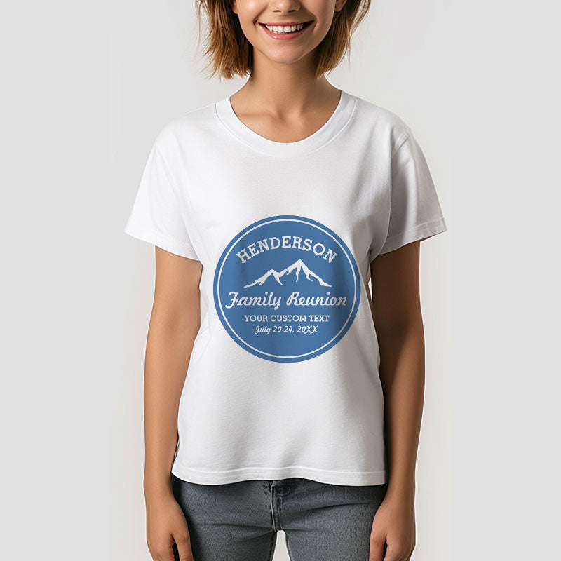 Lofaris Custom Family Reunion Trip Mountain Peaks T-Shirt