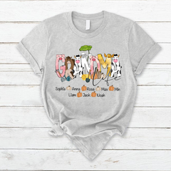 Lofaris Custom Farm Animal Doodle Grandma And Kids T - Shirt