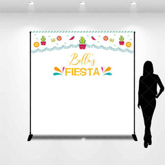 Lofaris Custom Fiesta Birthday Photo Booth Backdrop For Lady