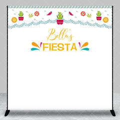 Lofaris Custom Fiesta Birthday Photo Booth Backdrop For Lady