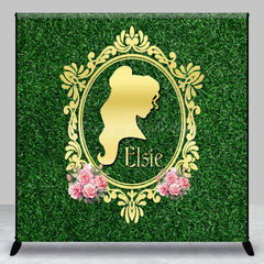 Lofaris Custom Floral Greenery Princess Birthday Backdrop