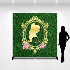 Lofaris Custom Floral Greenery Princess Birthday Backdrop