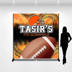 Lofaris Custom Football Scrimmage 7th Birthday Backdrop