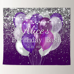 Lofaris Custom Glitter Sequins Balloon Birthday Backdrop