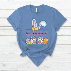 Lofaris Custom Grandma Bunny Kids Easter Days T-Shirt