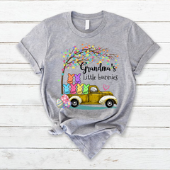 Lofaris Custom Grandma Little Bunnies Easter Day T-Shirt