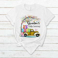 Lofaris Custom Grandma Little Bunnies Easter Day T-Shirt