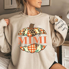 Lofaris Custom Grandma Pumpkin Nickname Mimi Sweatshirt