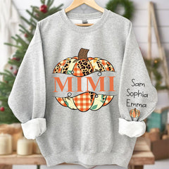 Lofaris Custom Grandma Pumpkin Nickname Mimi Sweatshirt