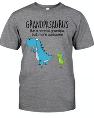 Lofaris Custom Grandpasaurus Grandkids Father’s Day T-Shirt