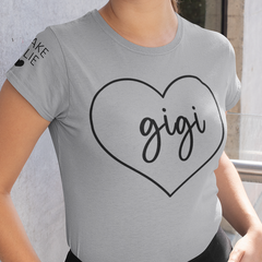 Lofaris Custom Heart Gigi And Kids Mothers Day Family T-Shirt