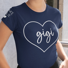 Lofaris Custom Heart Gigi And Kids Mothers Day Family T-Shirt