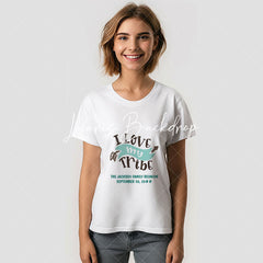 Lofaris Custom I Love My Tribe Family Reunion T-Shirt