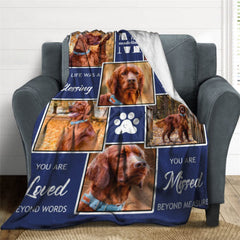 Lofaris Custom Memorial Blanket Gifts For Puppy Dog Lover