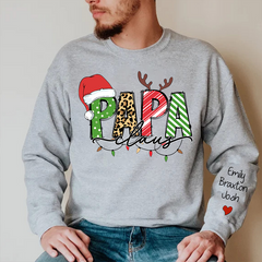 Lofaris Custom Merry Christmas Papa Claus Gift Sweatshirt