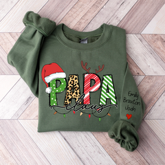 Lofaris Custom Merry Christmas Papa Claus Gift Sweatshirt