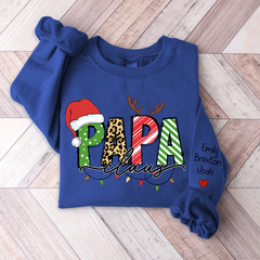 Lofaris Custom Merry Christmas Papa Claus Gift Sweatshirt