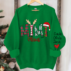 Lofaris Custom Mimi Claus 2024 Merry Christmas Sweatshirt