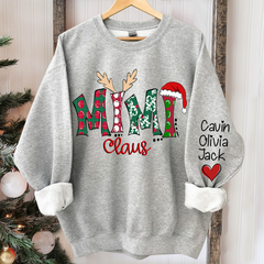 Lofaris Custom Mimi Claus 2024 Merry Christmas Sweatshirt