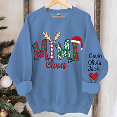 Lofaris Custom Mimi Claus 2024 Merry Christmas Sweatshirt