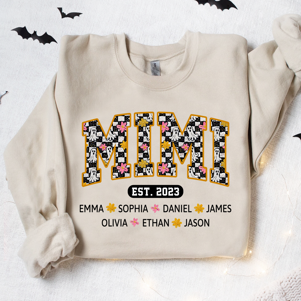 Lofaris Custom Mimi Est Halloween With Grandkids Sweatshirt