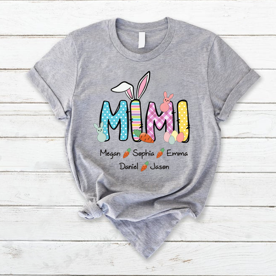 Lofaris Custom Mimi Grandkids Carrots Easter Day T-Shirt