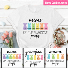 Lofaris Custom Mimi Sweetest Peeps Easter Day Gift T-Shirt