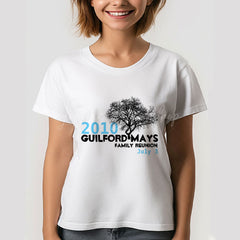 Lofaris Custom Name Black Tree Family Reunion T-Shirt