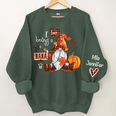 Lofaris I love being Nana Fall Gnome With Kids CTH01 Sweatshirt