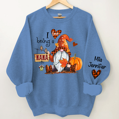 Lofaris I love being Nana Fall Gnome With Kids CTH01 Sweatshirt