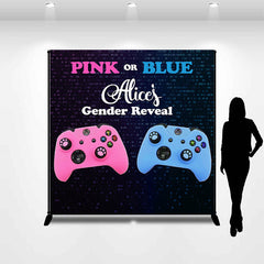 Lofaris Custom Name Pink Or Blue Game Baby Shower Backdrop