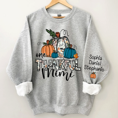 Lofaris Custom Name Pumpkin One Thankful Mimi Sweatshirt