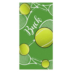 Lofaris Custom Name Tennis Green Sport Beach Towel for Boy