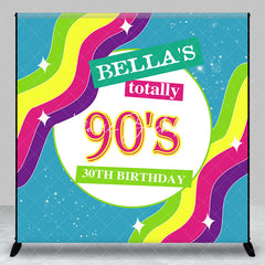 Lofaris Custom Name Totally 90s Birthday Party Backdrop