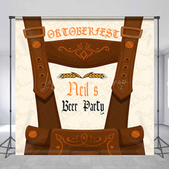 Lofaris Custom Name Wheat Oktoberfest Beer Party Backdrop