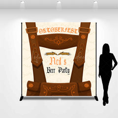 Lofaris Custom Name Wheat Oktoberfest Beer Party Backdrop