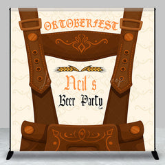 Lofaris Custom Name Wheat Oktoberfest Beer Party Backdrop