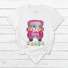 Lofaris Custom Nana Est Bunny Easter Truck Eggs T-Shirt