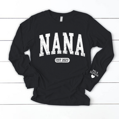 Lofaris Custom Nana Est With Grandkids Name Sweatshirt