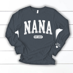 Lofaris Custom Nana Est With Grandkids Name Sweatshirt