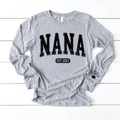 Lofaris Custom Nana Est With Grandkids Name Sweatshirt