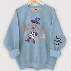 Lofaris Customized Nana Grandma Witch Autumn Sweatshirt Halloween