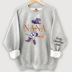 Lofaris Customized Nana Grandma Witch Autumn Sweatshirt Halloween