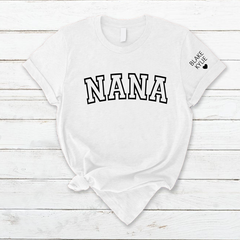 Lofaris Custom Nana Mimi Kids Name Mothers Day Gift T-Shirt