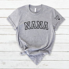 Lofaris Custom Nana Mimi Kids Name Mothers Day Gift T-Shirt