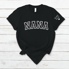 Lofaris Custom Nana Mimi Kids Name Mothers Day Gift T-Shirt