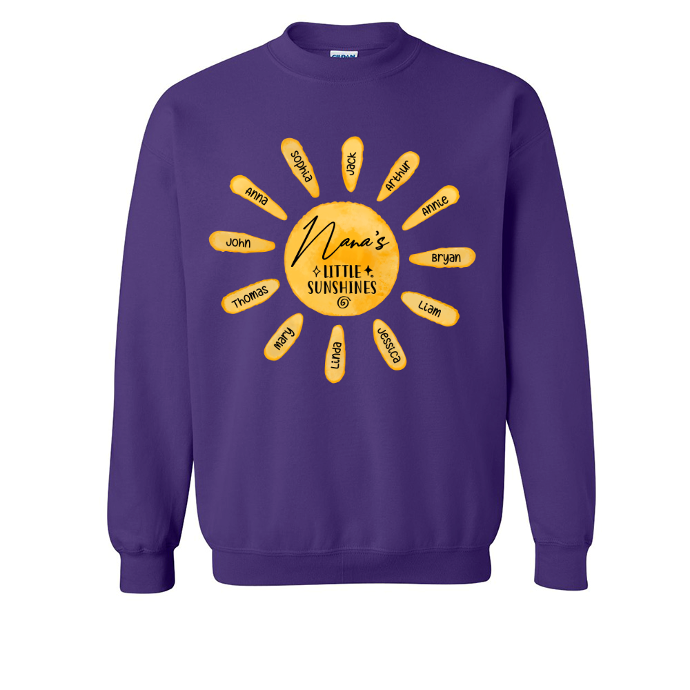 Lofaris Custom Nanas Little Sunshines Grandkids Sweatshirt