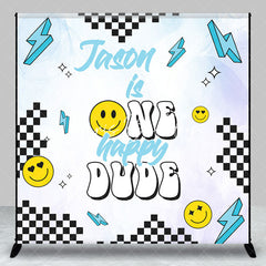 Lofaris Custom One Happy Dude Boys Birthday Party Backdrop