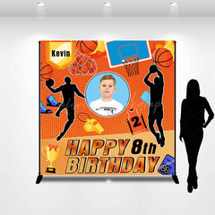 Lofaris Custom Photo Basketball Sport 8th Birthday Backdrop